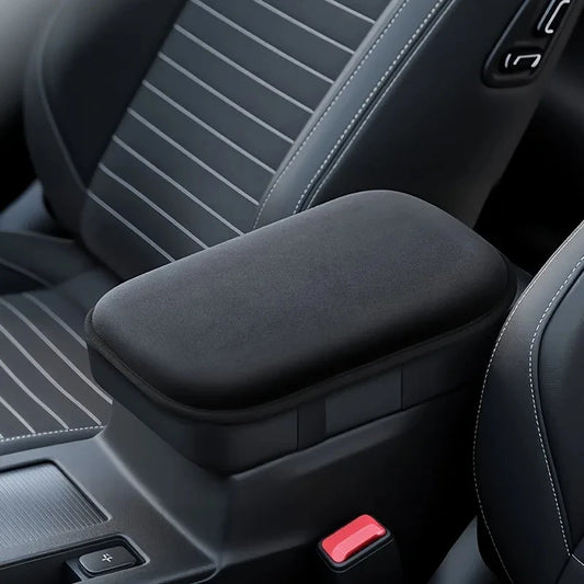 Car Armrest Pad Cool Sensation Heighten Central Console Cushion Soft Vehicle Interior Armrest Protective Cover Comfort Driving