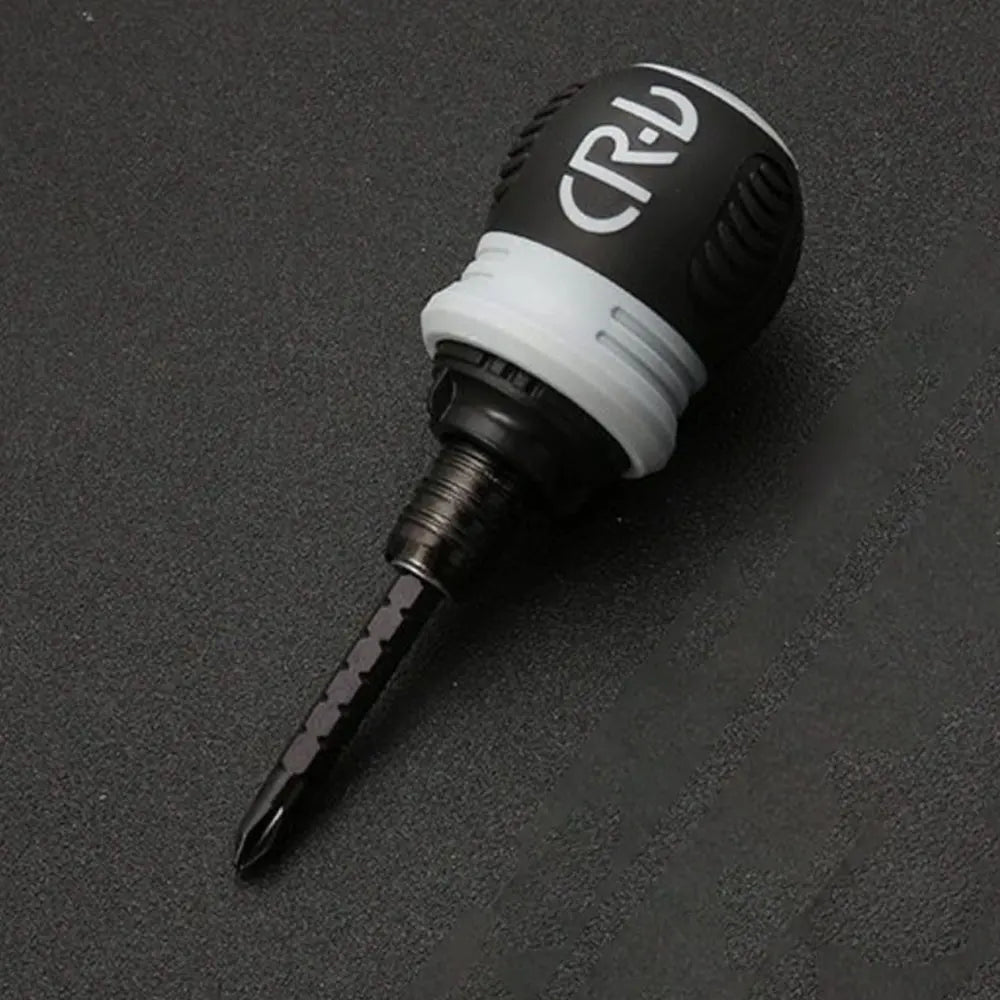 Ratchet Screwdriver Set Short Handle Cross Groove Drill Head Telescopic Detachable Steel Screw Driver Repair Hand Tools
