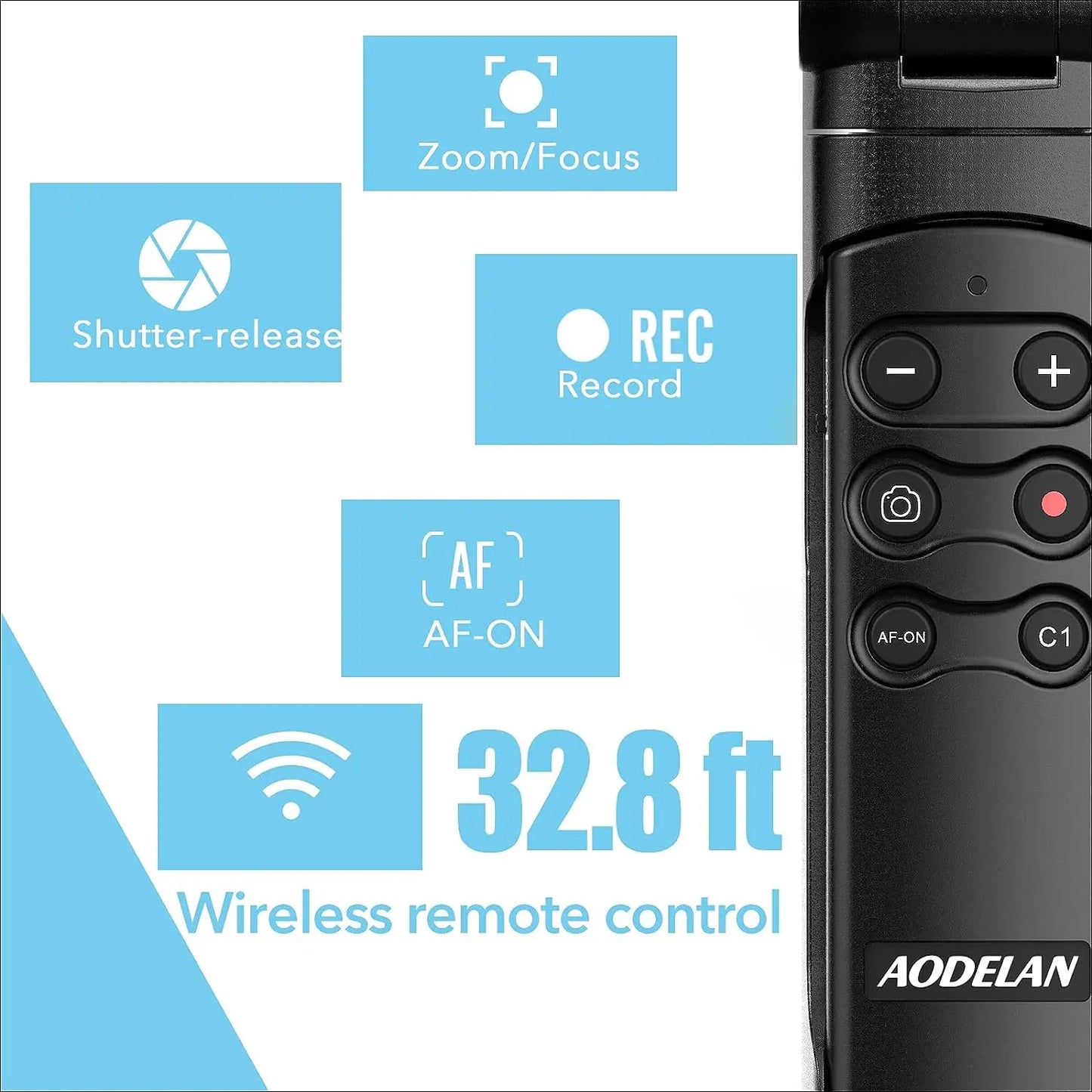 AODELAN Wireless Shooting Grip Tripod for Sony with Camera Remote Control for Still, Video, Vlogging for Sony ZV-E10 A6700 A7IV
