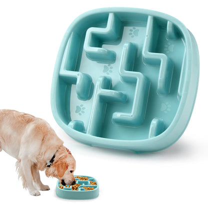 PP Material Pet Bowls Set – Dog & Cat Slow Food Bowls, Non-Slip Feeding Bowls & Durable Pet Supplies
