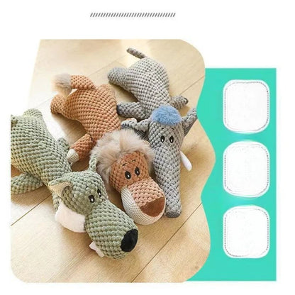 Pet toys dogs and cats bone resistant tear resistant bite resistant sound making grinding teeth cotton rope plush pet dog