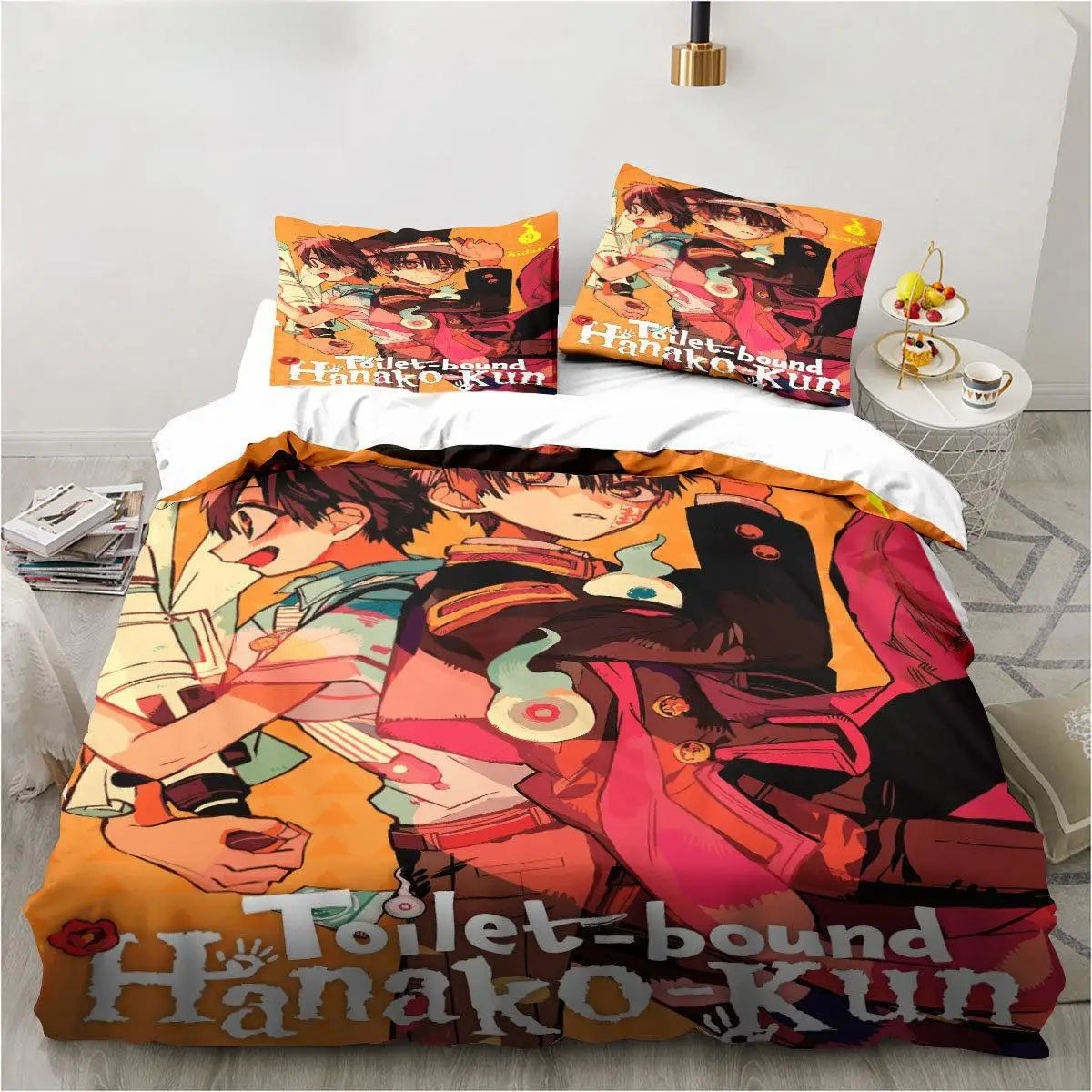 Anime Toilet-Bound Hanako-kun 3D Printed 2/3pcs Bedding Set Duvet Covers Pillowcases Comforter Bedding Set Bedclothes Bed Linen