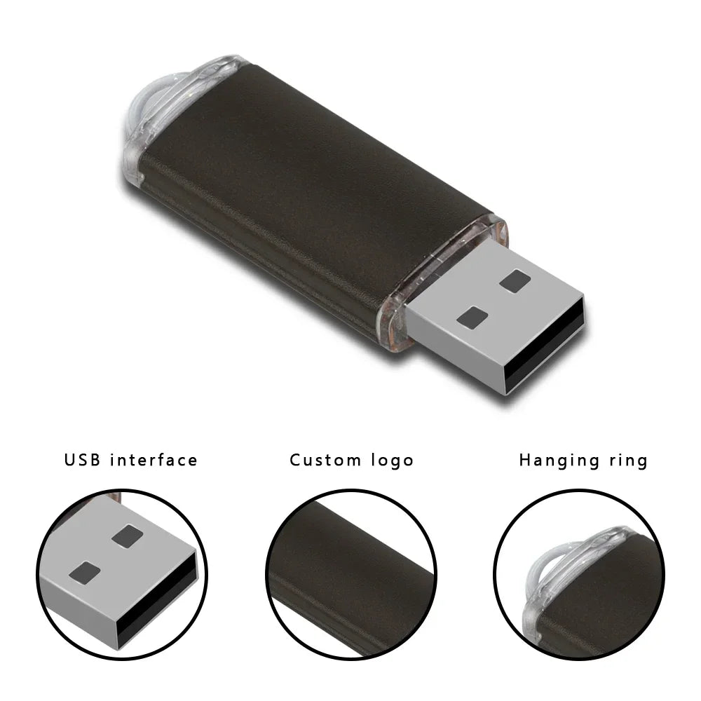 100Pcs/lot USB 2.0 Flash Drive 4GB 8GB Pen Drive 128M Usb Sticks 1GB 2G Pendrives 16GB Memory Flash 32GB U Disk Free Custom Logo