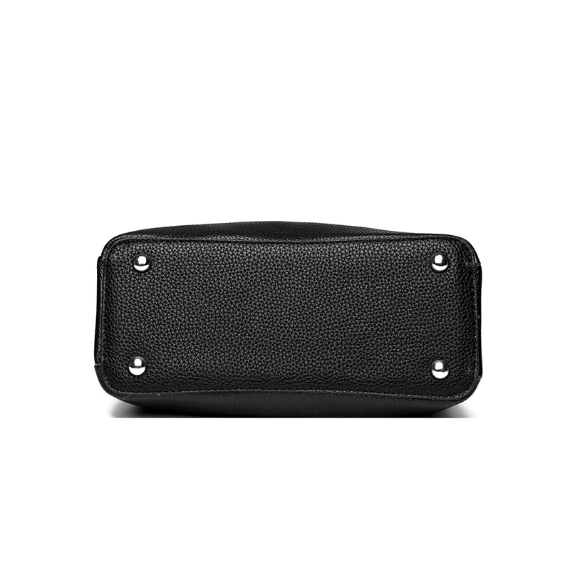 100% cowhide Bag Casual Women Hobos Handbags Bucket Bags New Women's Fashion Handbags Retro Solid Color Leather Shoulder wallet