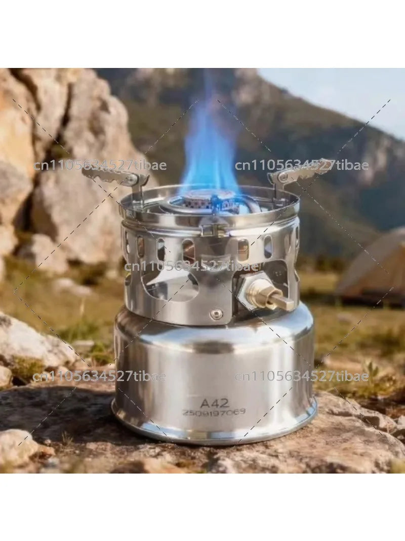 Alcohol Stove for Outdoor Camping, Tea Brewing & Picnic, Portable Vaporizer Stove, Integrated Design