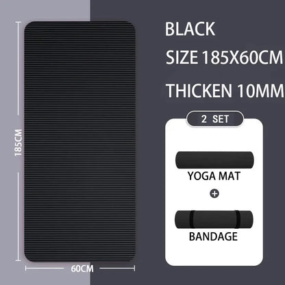 10MM/15MM/20MM Thick Yoga Mat Anti-skid Sports Fitness Mat  Comfort Foam Yoga Matt for ExerciseYoga and Pilates Gymnastics Mat