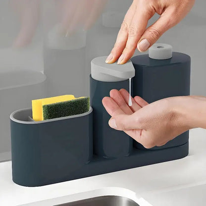 Bathroom Storage Rack For Cleaning Rack Washing Sponge Brush Sink Detergent Soap Dispenser Bottle Kitchen Organizer Gadgets