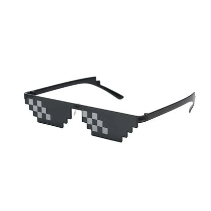 Mosaic Sunglasses Cool Party Vintage Shades Eyewear For Men Pixelated Sunglasses Funny Women Glasses