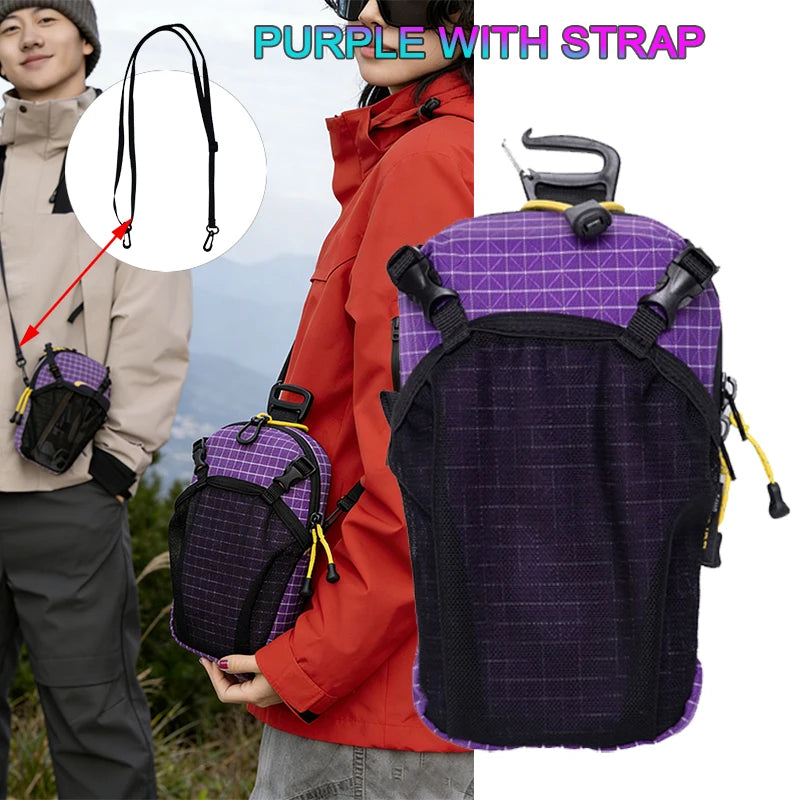 Backpack Shoulder Strap Attachment Bag Smartphone Pouch Waterproof Strap Pack for Sports Hiking Camping Lightweight