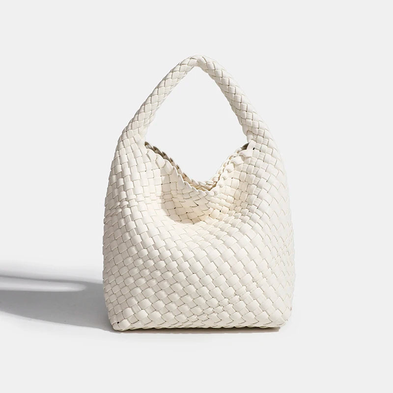 Designer bag Luxury 2025 woman bag Brand New Product PU Small size hand-woven bucket bag High quality Women's handbag