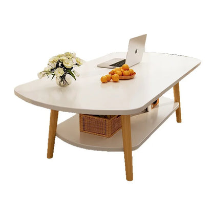 Coffee table living room small apartment multi-functional small tea table Nordic simple homestay double-layer small table