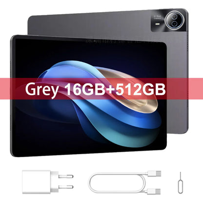 NEW 14 Inch Tablet PC Large Screen 1920x1200 IPS CPU T616 16+512GB Tablet 14" Android 15.0 4G LTE Game Studio PAD Drawing stylus