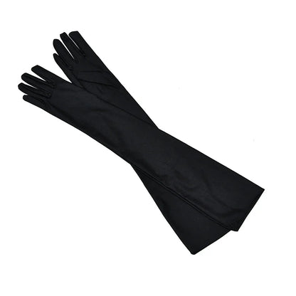 1 Pair Sexy Gloves Classic Women Black Evening Party Prom Gloves Opera Stretch Satin Long Mittens Driving Sun Protection Sleeves