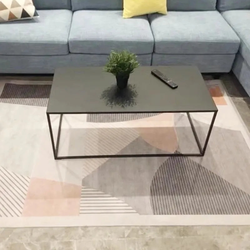 Creative Furniture Metal Small Coffee Table ,Small Apartment Living Room Personality  Modern Minimalist Iron Table