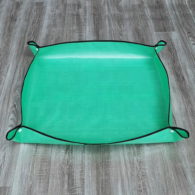50*50cm Flower Pots Transplanting Mats Gardening Planting Mat Pe Plant Repotting Mat Foldable Waterproof Gardening Potting Pad