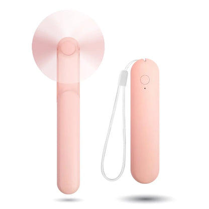 Portable Mini Handheld Fan, Small Pocket Fan, USB Rechargeable Personal Fan with Power Bank, Travel Essentials for Women
