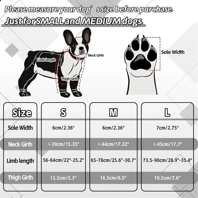 Dog Shoes Waterproof Adjustable Dog Rain Booties Dirty-proof Outdoor Walking Shoes Anti-Slip Dog Paws Protect Pet Supplies