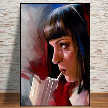 Modern Painting Posters and Prints Movies Pulp Fiction Canvas Painting Wall Art Pictures for Home Living Room Decor Cuadros