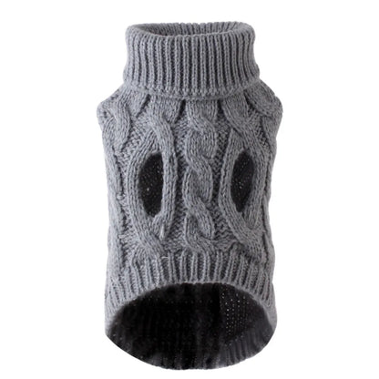 Stylish Dog Clothing Cable Knit Sweater Warm Comfortable Pet Apparel For Dogs Daily Wear And Outdoor Activities Warm Pet cosplay