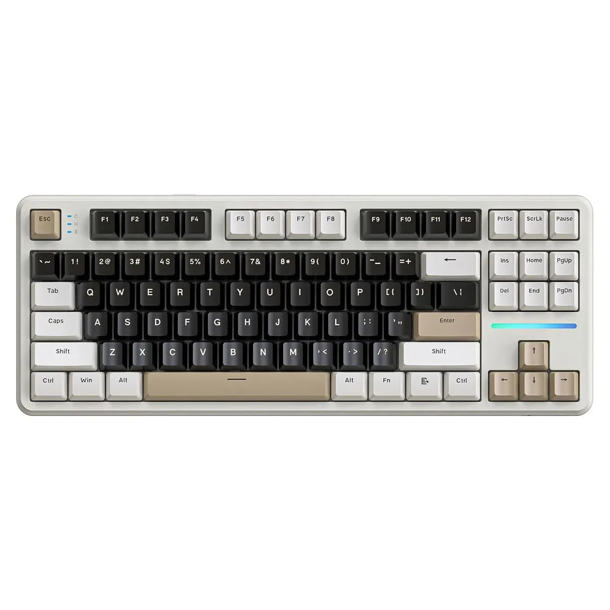 Attack Shark X87 Wireless Mechanical Keyboard, Hot Swappable Gasket Gaming Keyboard RGB Backlit Gaming Keyboard,BT/2.4GHz/USB-C