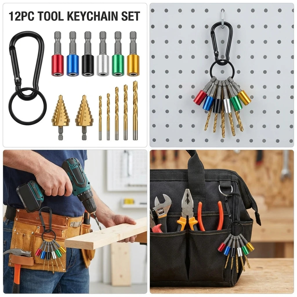 Screwdriver Bits Holder 1/4 Inch Hex Shank Aluminum Alloy Lightweight Quick-Change Extension Bar Upgrade Push to Unlock