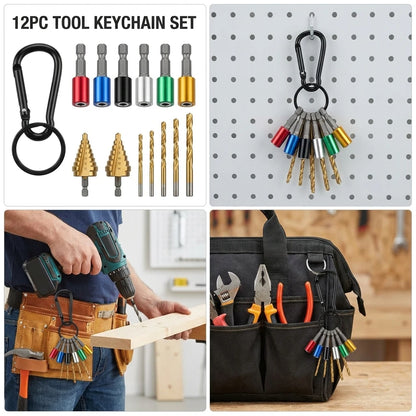 Screwdriver Bits Holder 1/4 Inch Hex Shank Aluminum Alloy Lightweight Quick-Change Extension Bar Upgrade Push to Unlock