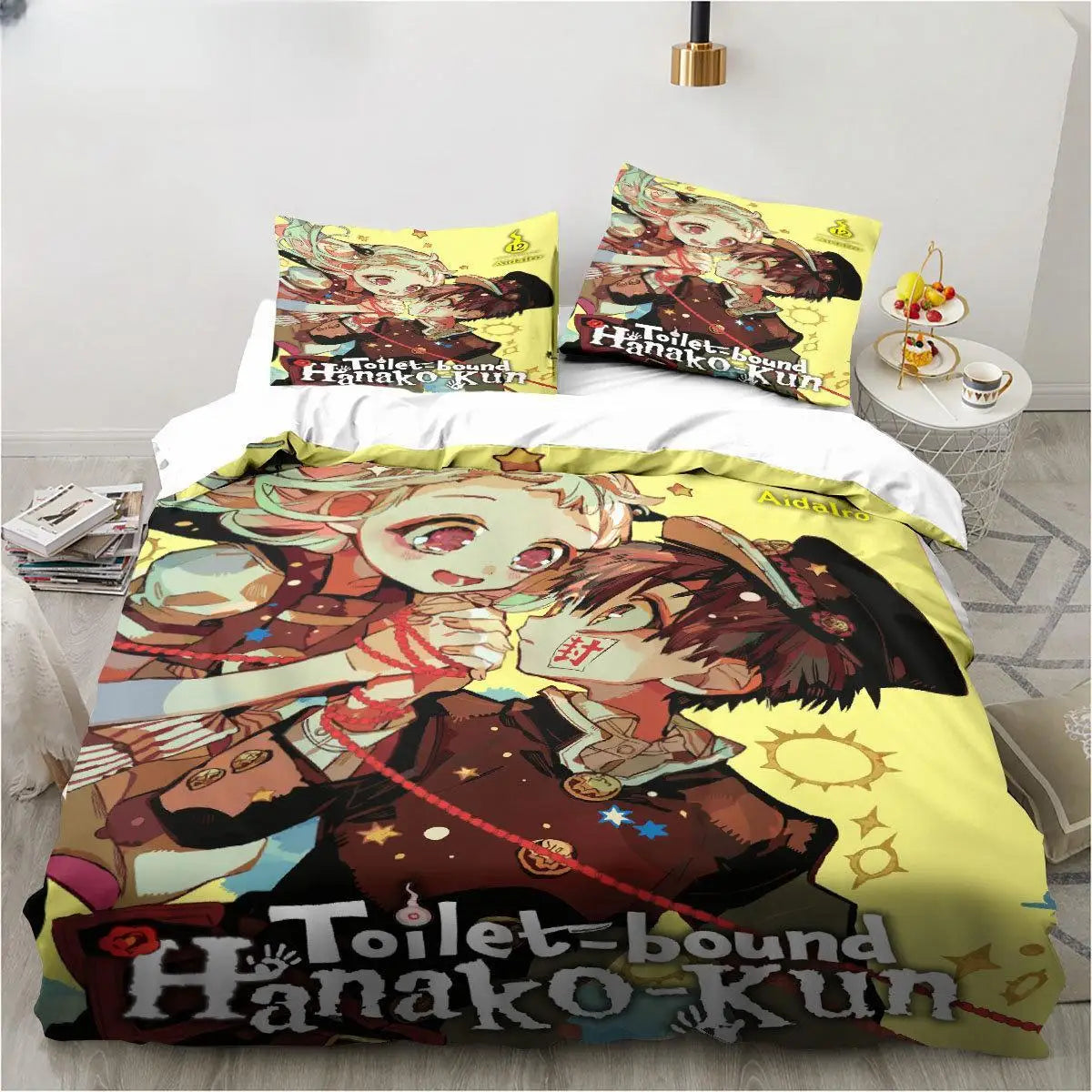 Anime Toilet-Bound Hanako-kun 3D Printed 2/3pcs Bedding Set Duvet Covers Pillowcases Comforter Bedding Set Bedclothes Bed Linen