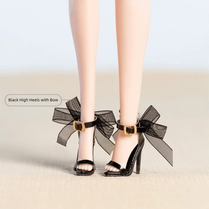 Shoes Accessories Handmade Shoes Exquisite 1/6 Supermodel High Heels Boots Accessories