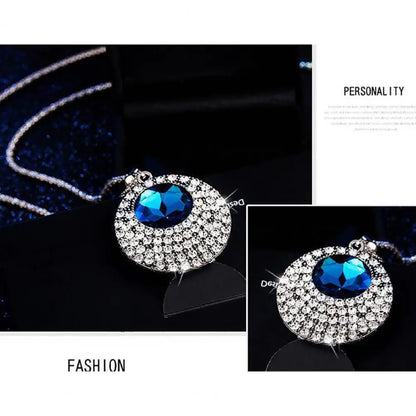 Chain Necklace Pendant Necklace Women Sweater Necklace Imitation Crystal Necklace for Women Jewelry Gifts Necklace on Neck 2023