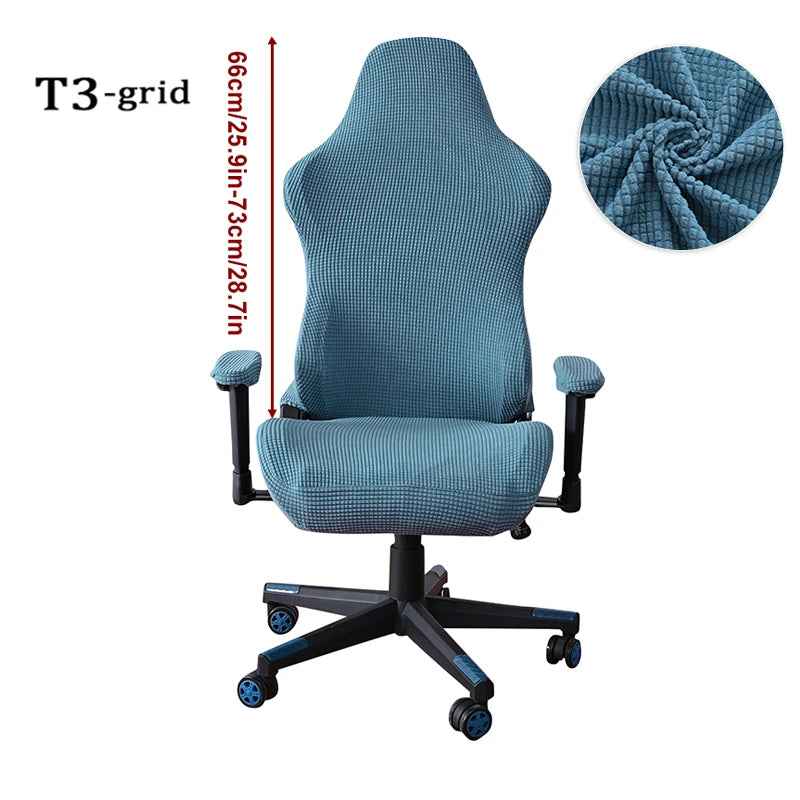 4pcs Gaming Chair Covers With Armrest Spandex Splicover Office Seat Cover For Computer Armchair Protector Cadeira Gamer
