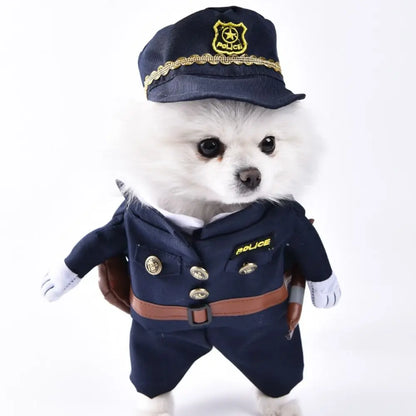 Easy To Wear Halloween Pet Costume Soft Fabric Funny Dog Cosplay Clothing Pet Supplies Uniform Kitten Puppy Costume