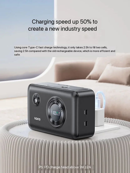 LLANO NP-FZ100 Camera Battery Fast Charging Box For Sony a7m4 for Sony a7m3 A7c A7R3 A7R4 7RM3 A9M2 DSLR Cameras