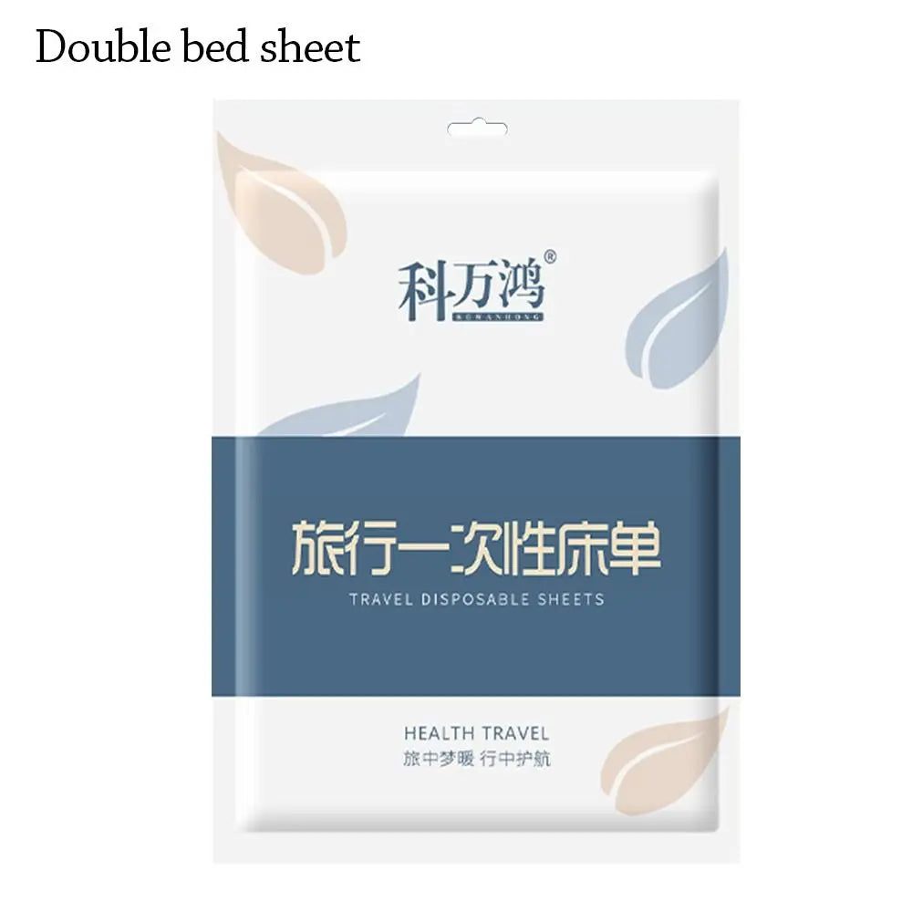 3 / 4-Piece Disposable Bed Sheet Dirty Proof Bedding Set Duvet Cover Pillowcase Thickened Non-Woven Isolation Sheets Travel