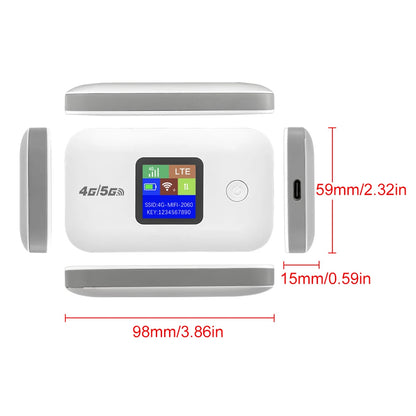 A8 Portable 4G Router with SIM Card Modem WIFI Hotspot 3000mAh Portable Wireless Router 150Mbps Wifi Repeater for Outdoor Travel