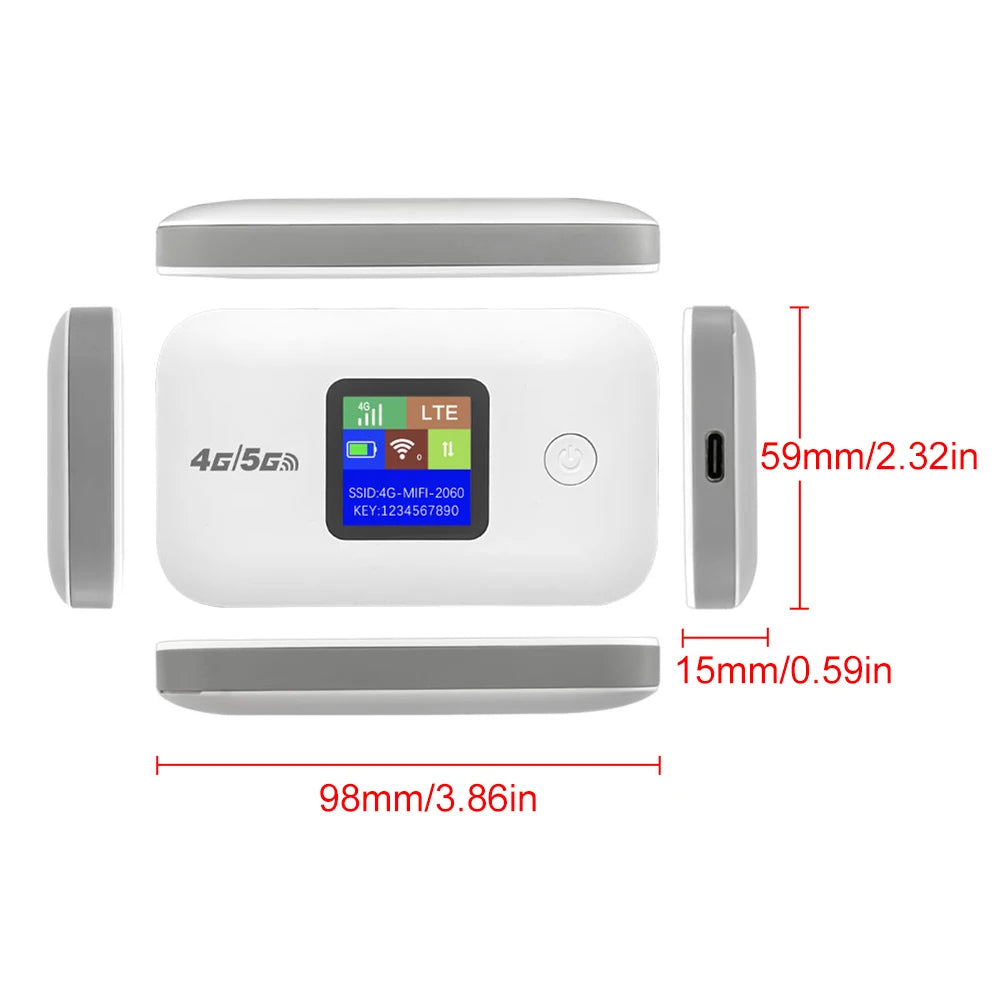 A8 Portable 4G Router with SIM Card Modem WIFI Hotspot 3000mAh Portable Wireless Router 150Mbps Wifi Repeater for Outdoor Travel