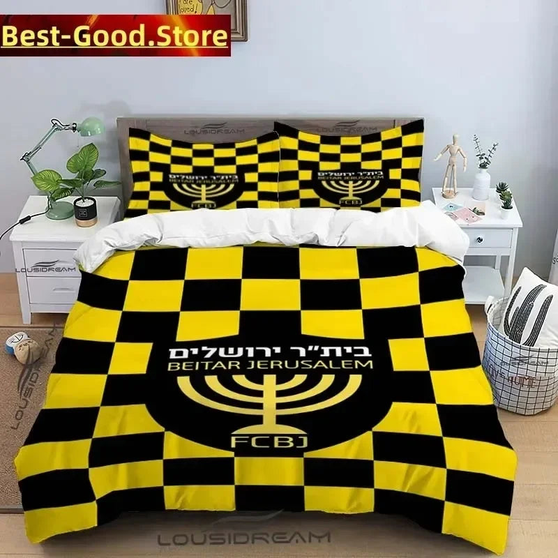 Beitar Jerusalem Fc All Season Twin Bedding Set 3 Piece Comforter Set Bed Duvet Cover Double King Comforter Cover Home Textile