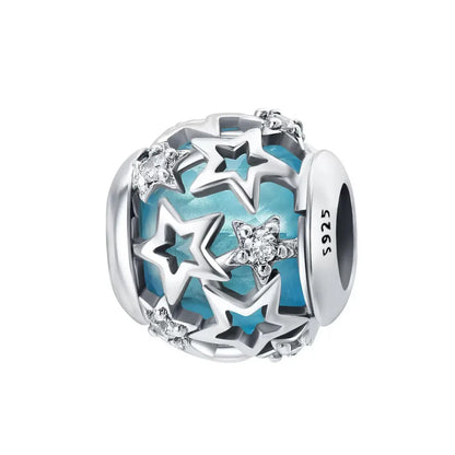 Blue Ocean Turtle Octopus Ship Talisman 925 Silver Beads, Suitable for Original Bracelets DIY Jewelry Women's Accessories Gifts