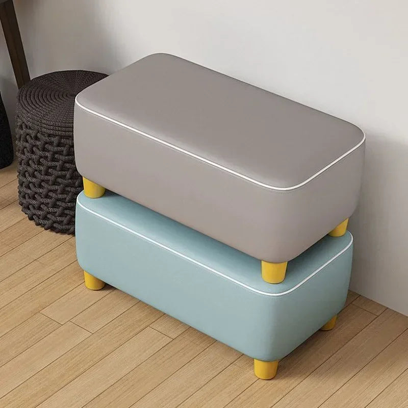 50CM Household Small Stool Sofa Low Stool Multi-Color Living Room Long Bench Shoe Changing Bedroom Furniture