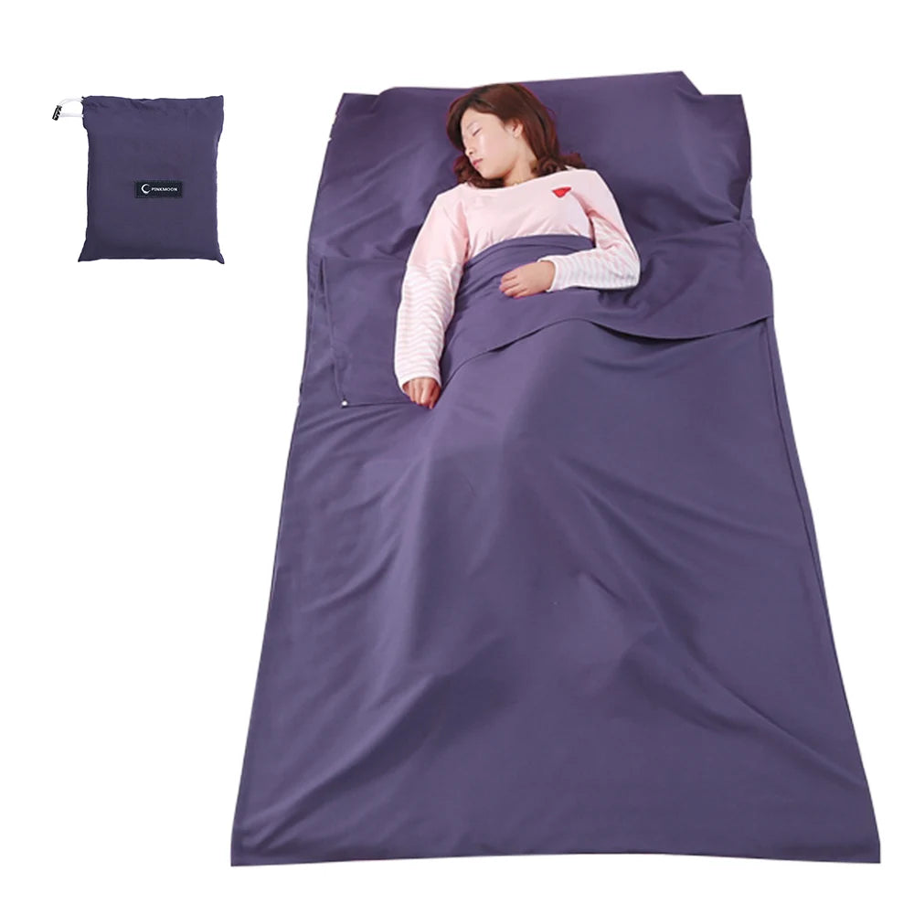 Outdoor Sleeping bag liner for travel Lightweight Sleeping Bag Liner Sleeping Sack Outdoor Camping Hotel Travel Sheet