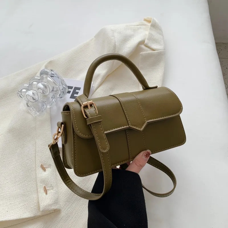 Pu Leather Shoulder Bag for Women Handbag  Fashion Crossbody Bags Vintage Underarm Bag Square Satchel Сумка Женская 2026 Тренд