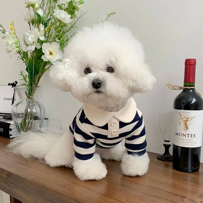 Fashion Pet Dog Striped Shirt Summer Puppy Clothes Cute Cat Vest Breathable Dog Thin Shirt Pet Kitten Clothing Chihuahua Clothes