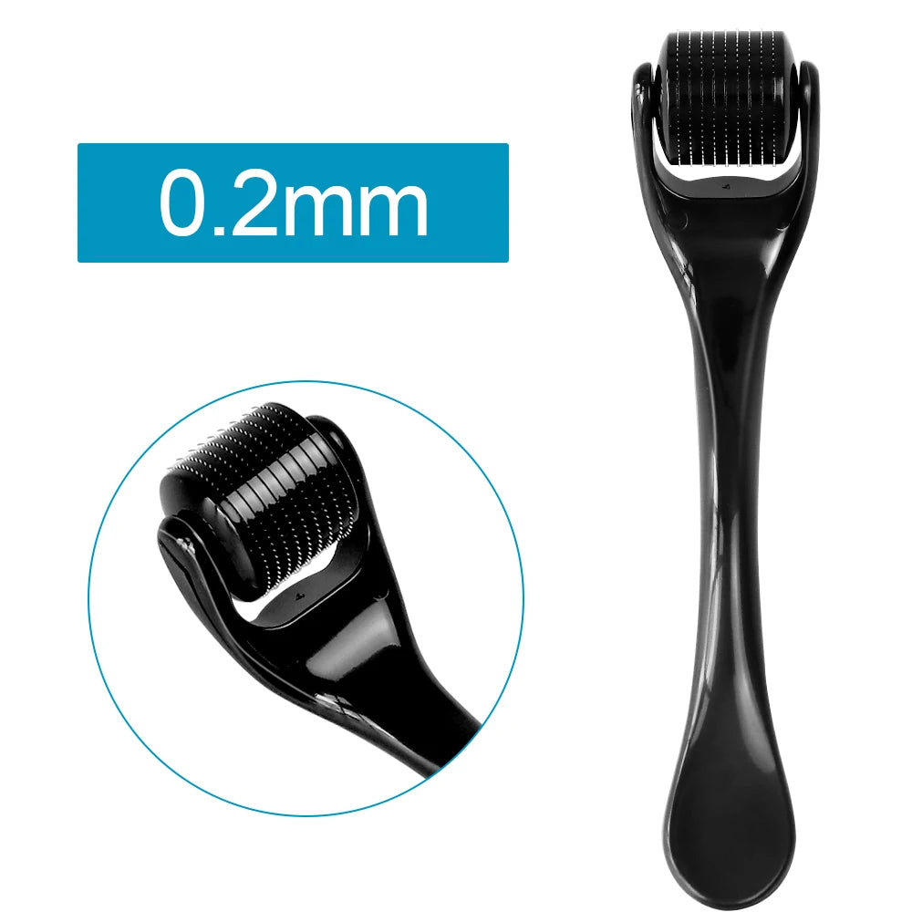 DRS 540 Dermaroller Facial Skin Care Titanium Derma Roller Micro Needle Roller for Hair Regrowth Beard Growth Face Beauty Device