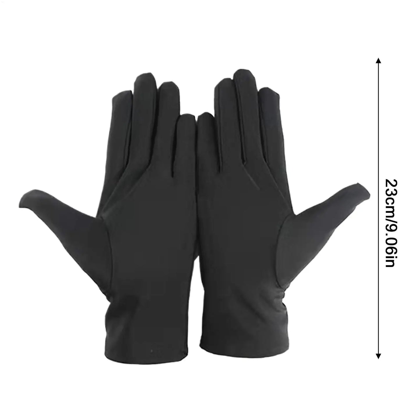 1Pair Practical Jewelry Gloves Wrist Length Gloves Black Gloves Work for protection Coin Inspection Gloves for Fetching Jewels ﻿
