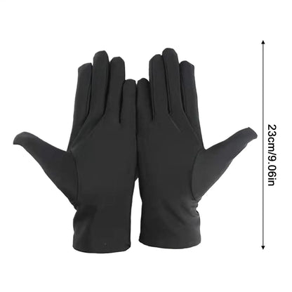 1Pair Practical Jewelry Gloves Wrist Length Gloves Black Gloves Work for protection Coin Inspection Gloves for Fetching Jewels ﻿