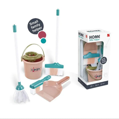 Children's Simulation Cleaning Tool Playset, Kids Pretend Play  Cleaning Toy Home Vacuum Cleaner&Broom&Mop House Cleaning Toys