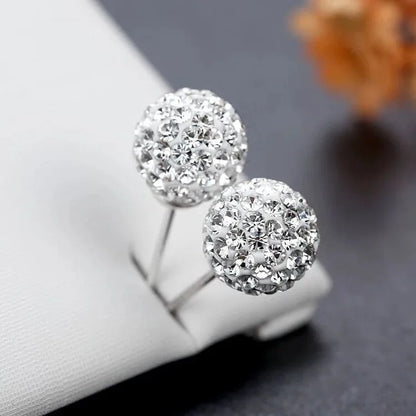 925 Sterling Silver Earrings Women Sparkling Zircon Long U-shaped Hoop Earring For Anniversary Wedding Jewelry Gifts