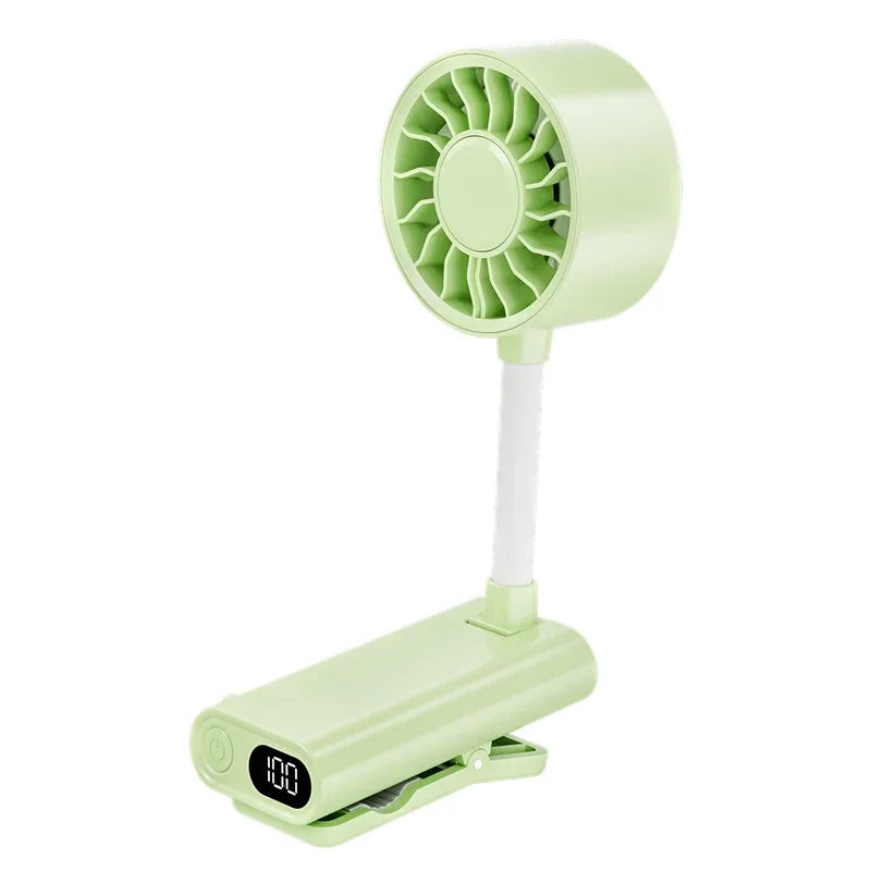 Lenovo Desktop Clip Fan with Long Battery Life Outdoor Hose Clip Mini USB-Charging Fan for Multiple Scenarios
