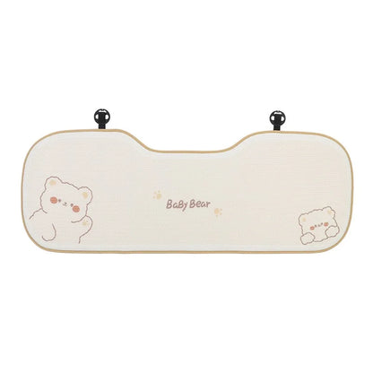 Comfortable Cute Car Seat Covers Ice Silk Cartoon Car Seat Protector Cushion Cute Car Accessories Universal Seat Covers Full Set