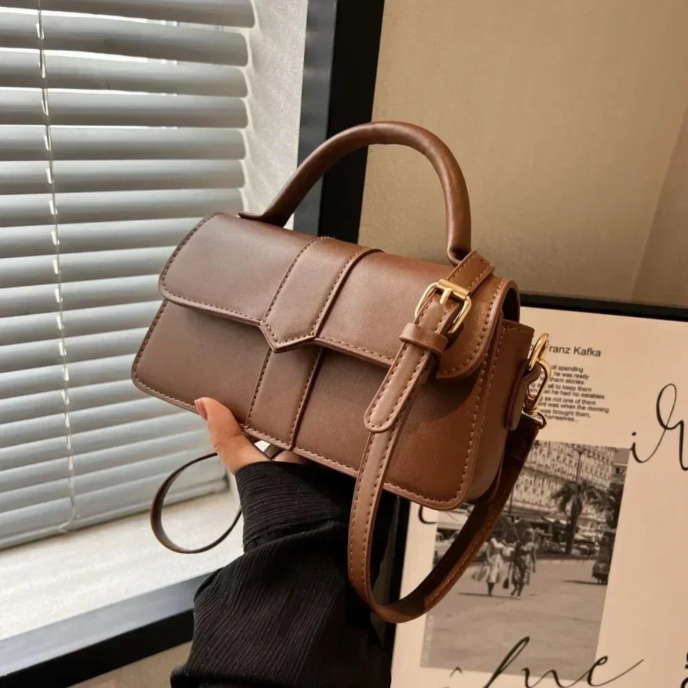 Pu Leather Shoulder Bag for Women Handbag  Fashion Crossbody Bags Vintage Underarm Bag Square Satchel Сумка Женская 2026 Тренд