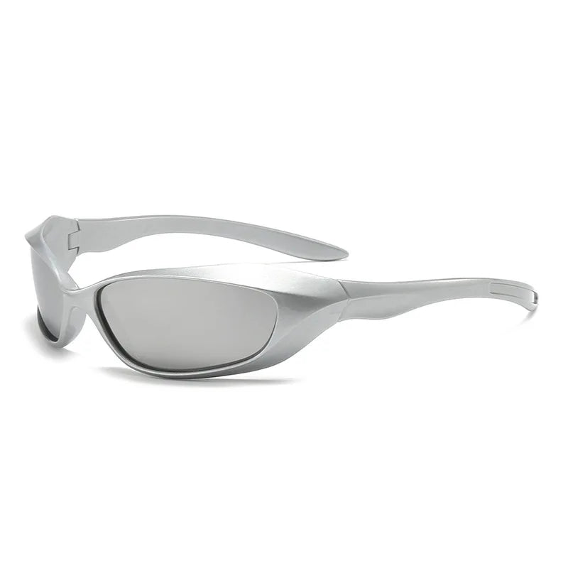 New cross-border riding sunglasses, internet-famous couple style, punk hip-hop sports glasses, European and American futuristic